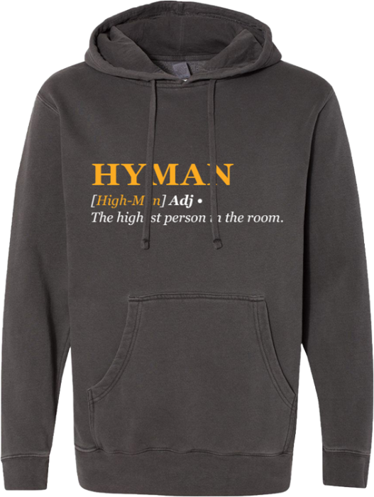 Hyman hoodie, clothing, swag, fashion, crewneck